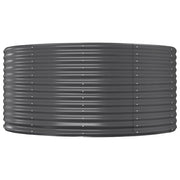 Vidaxl plantenbak 140x140x68 cm gegalvaniseerd staal antracietkleurig - afbeelding 3