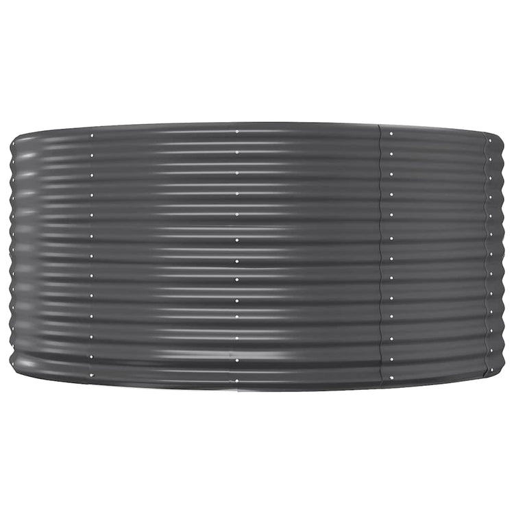 Vidaxl plantenbak 140x140x68 cm gegalvaniseerd staal antracietkleurig