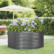Vidaxl plantenbak 140x140x68 cm gegalvaniseerd staal antracietkleurig - afbeelding 1
