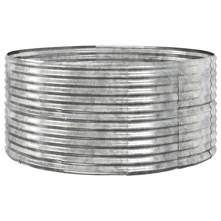 Vidaxl plantenbak 140x140x68 cm gegalvaniseerd staal zilverkleurig