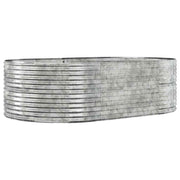 Vidaxl plantenbak 212x140x68 cm gegalvaniseerd staal zilverkleurig - afbeelding 2