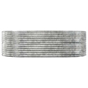Vidaxl plantenbak 212x140x68 cm gegalvaniseerd staal zilverkleurig - afbeelding 3