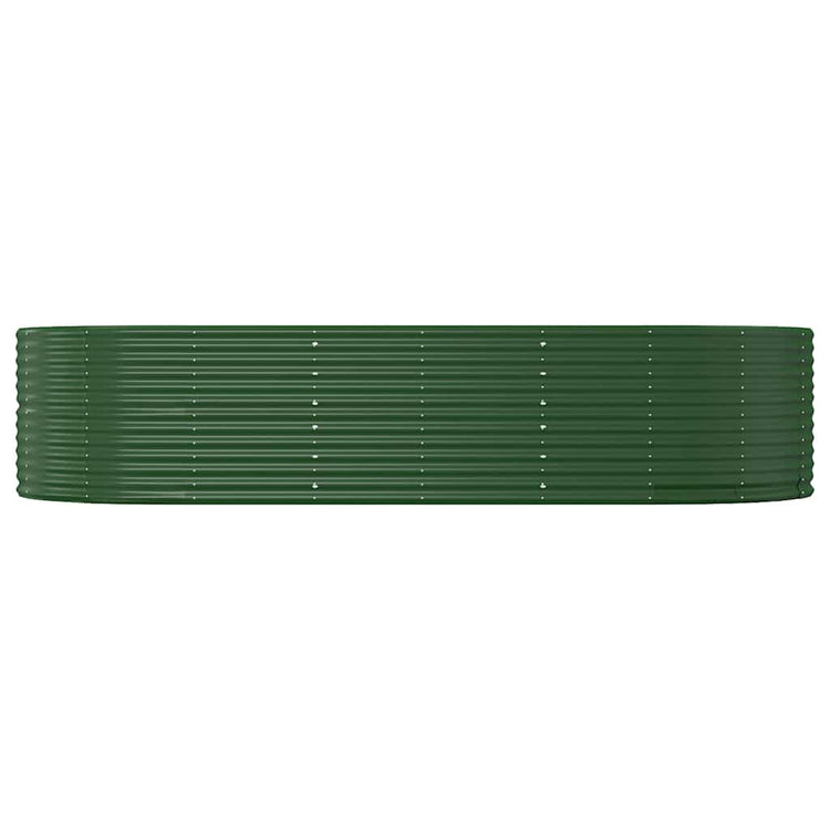 Vidaxl plantenbak 291x140x68 cm gegalvaniseerd staal groen
