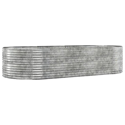 Vidaxl plantenbak 291x140x68 cm gegalvaniseerd staal zilverkleurig