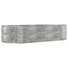 Vidaxl plantenbak 291x140x68 cm gegalvaniseerd staal zilverkleurig