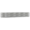 Vidaxl plantenbak 447x140x68 cm gegalvaniseerd staal zilverkleurig