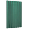 Vidaxl dakpanelen 12 st 60x36 cm gegalvaniseerd staal groen
