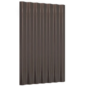 VidaXL Dakpanelen 36 st 60x36 cm gepoedercoat staal bruin - afbeelding 3