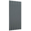Vidaxl dakpanelen 12 st 80x36 cm gegalvaniseerd staal antracietkleurig