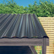 Vidaxl dakpanelen 12 st 100x36 cm gegalvaniseerd staal antracietkleurig