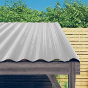 Vidaxl dakpanelen 12 st 100x36 cm gepoedercoat staal zilverkleurig - afbeelding 1