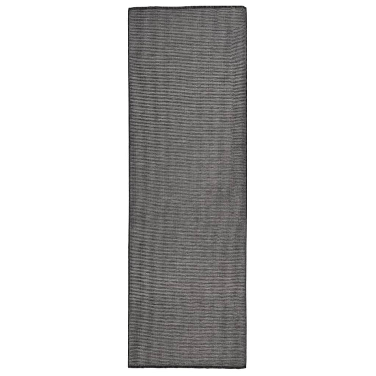 Vidaxl buitenkleed platgeweven 80x250 cm grijs