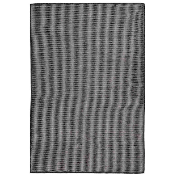 Vidaxl buitenkleed platgeweven 120x170 cm grijs