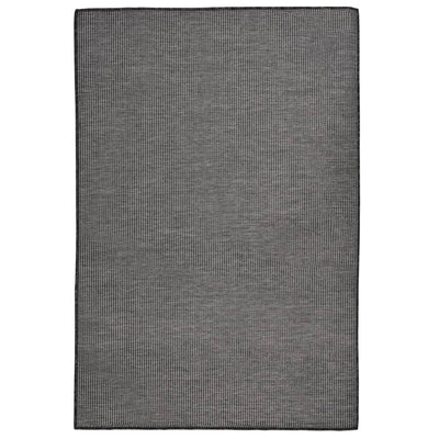 Vidaxl buitenkleed platgeweven 120x170 cm grijs