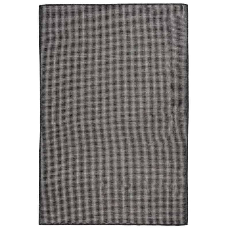 Vidaxl buitenkleed platgeweven 120x170 cm grijs