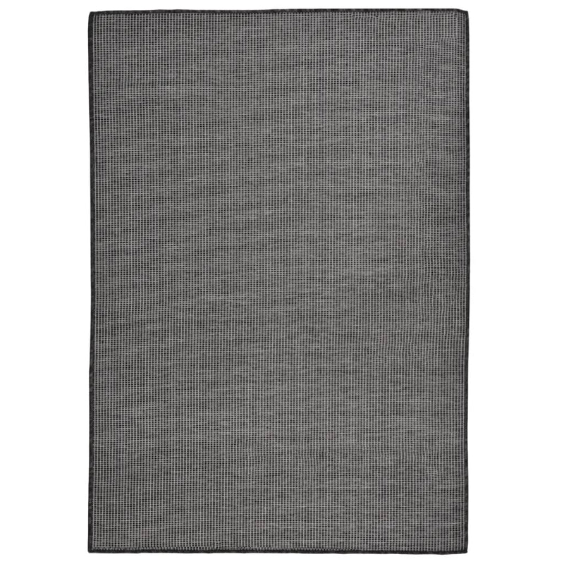 Vidaxl buitenkleed platgeweven 160x230 cm grijs