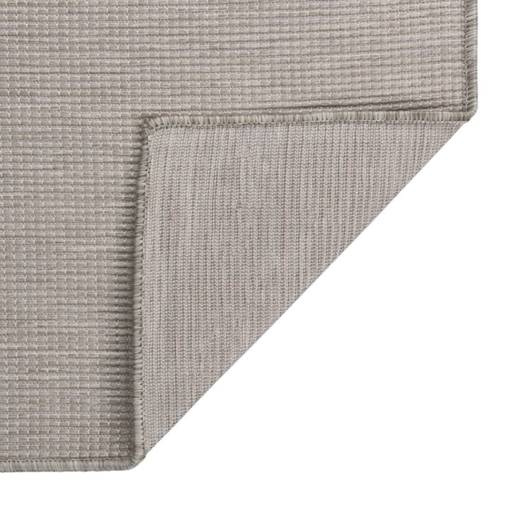 Vidaxl buitenkleed platgeweven 80x250 cm lichtgrijs