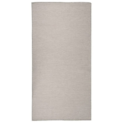 Vidaxl buitenkleed platgeweven 100x200 cm lichtgrijs