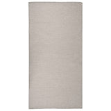 Vidaxl buitenkleed platgeweven 100x200 cm lichtgrijs - afbeelding 1