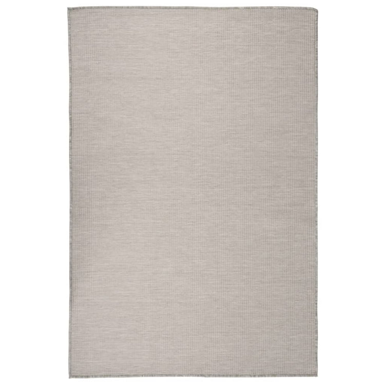 Vidaxl buitenkleed platgeweven 120x170 cm lichtgrijs