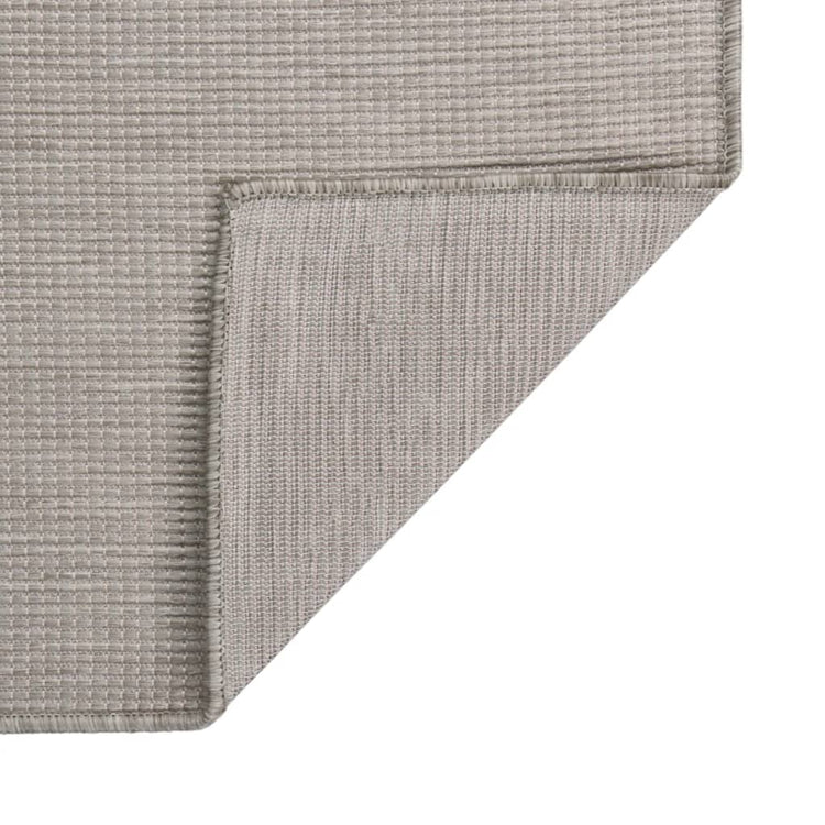 Vidaxl buitenkleed platgeweven 120x170 cm lichtgrijs