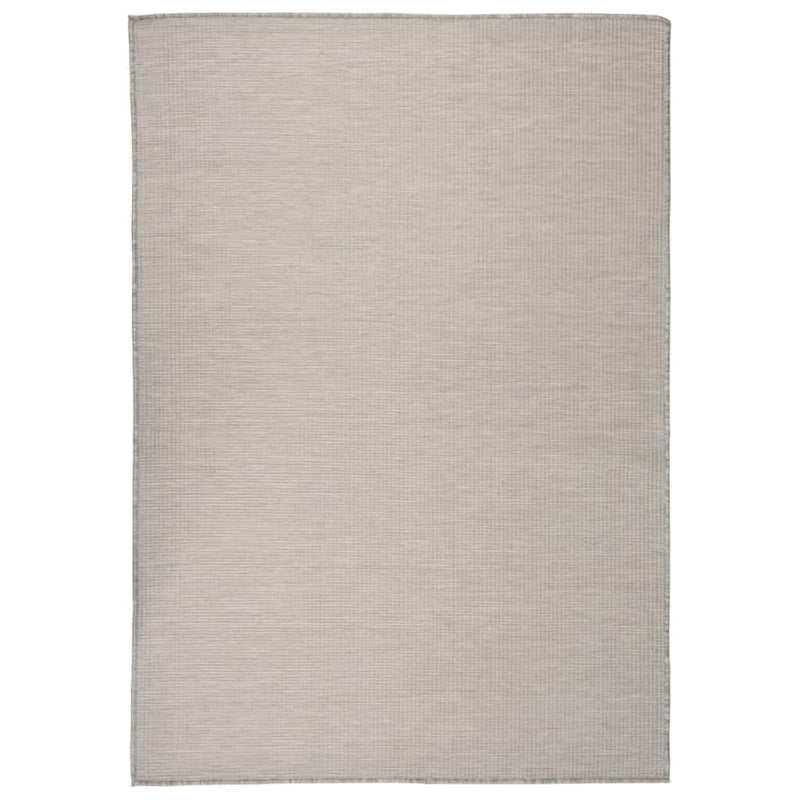 Vidaxl buitenkleed platgeweven 160x230 cm lichtgrijs