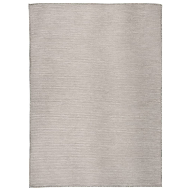 Vidaxl buitenkleed platgeweven 200x280 cm lichtgrijs