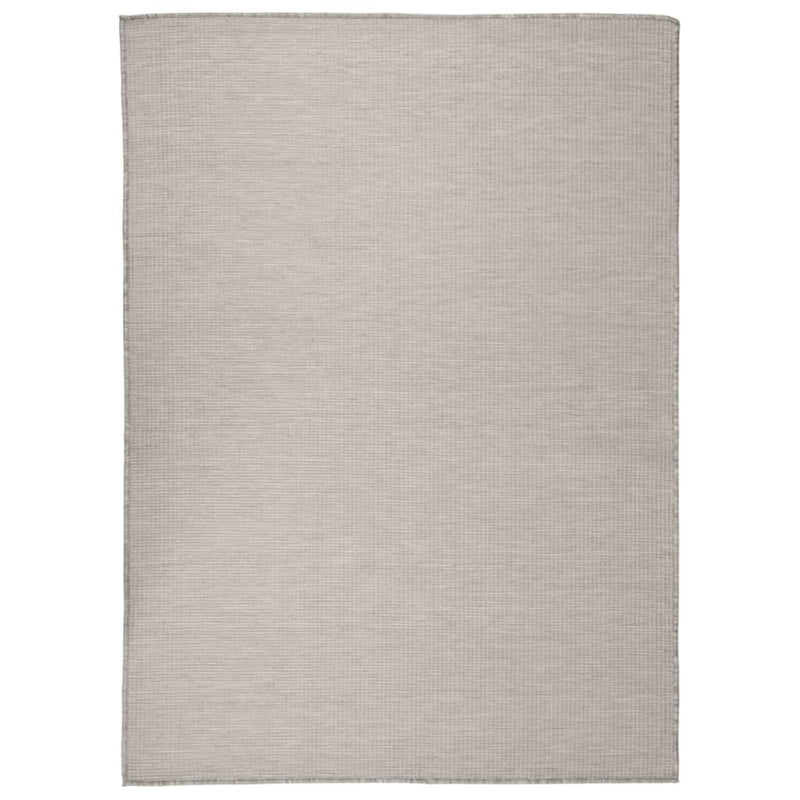 Vidaxl buitenkleed platgeweven 200x280 cm lichtgrijs
