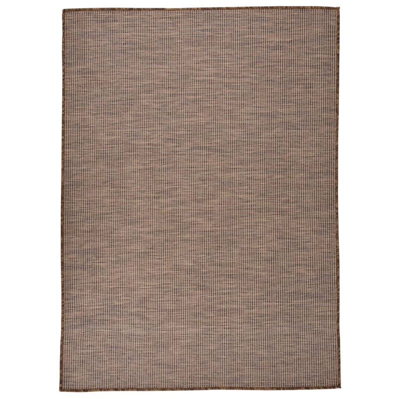 Vidaxl buitenkleed platgeweven 200x280 cm bruin
