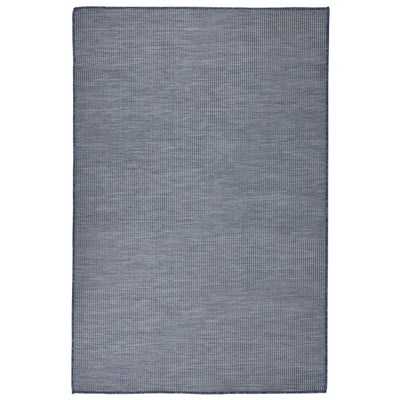 Vidaxl buitenkleed platgeweven 120x170 cm blauw