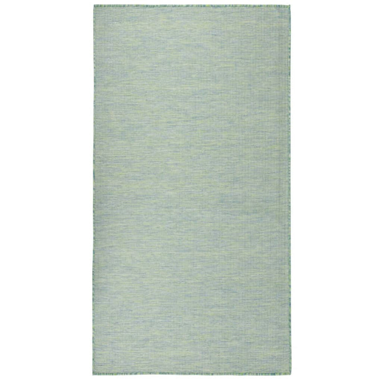 Vidaxl buitenkleed platgeweven 140x200 cm turquoise