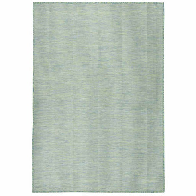 Vidaxl buitenkleed platgeweven 160x230 cm turquoise
