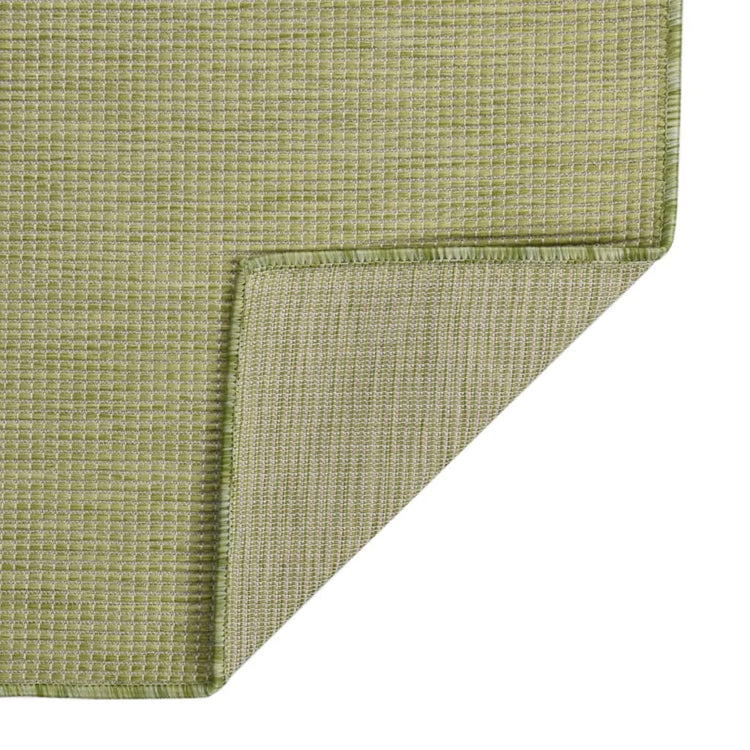 Vidaxl buitenkleed platgeweven 140x200 cm groen