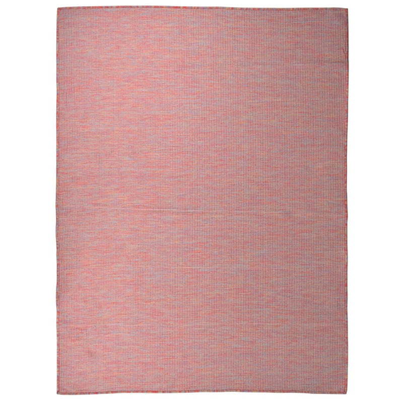 Vidaxl buitenkleed platgeweven 120x170 cm rood