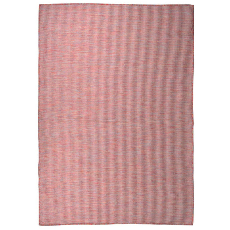Vidaxl buitenkleed platgeweven 160x230 cm rood