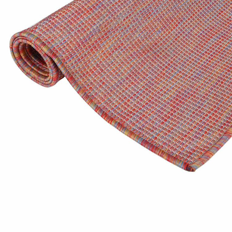 Vidaxl buitenkleed platgeweven 160x230 cm rood