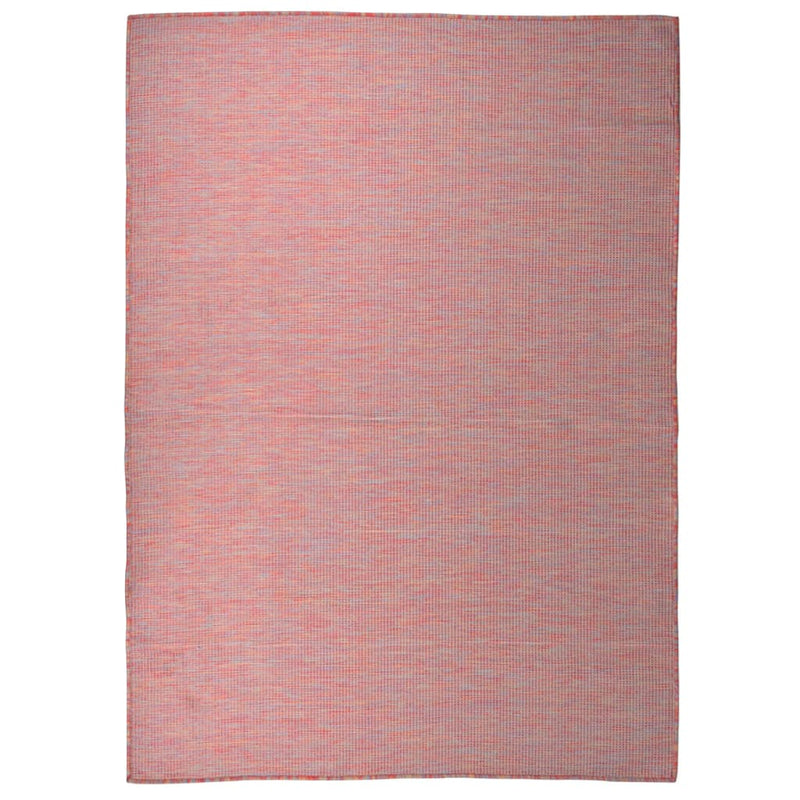 Vidaxl buitenkleed platgeweven 200x280 cm rood