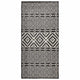 Vidaxl buitenkleed met patroon platgeweven 80x150 cm zwart