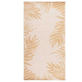 Vidaxl buitenkleed met bladpatroon platgeweven 80x150 cm - afbeelding 1