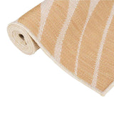 Vidaxl buitenkleed met bladpatroon platgeweven 80x150 cm - afbeelding 3