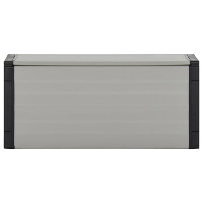 Vidaxl tuinafvalbak 85x34x40 cm grijs
