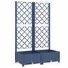 Vidaxl plantenbak met trellis blauwgrijs 80x40x121,5 cm pp