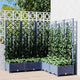 Vidaxl plantenbak met latwerk 120x120x121,5 cm polypropeen blauwgrijs