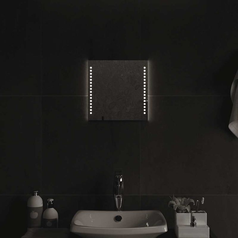 Vidaxl badkamerspiegel led 30x30 cm