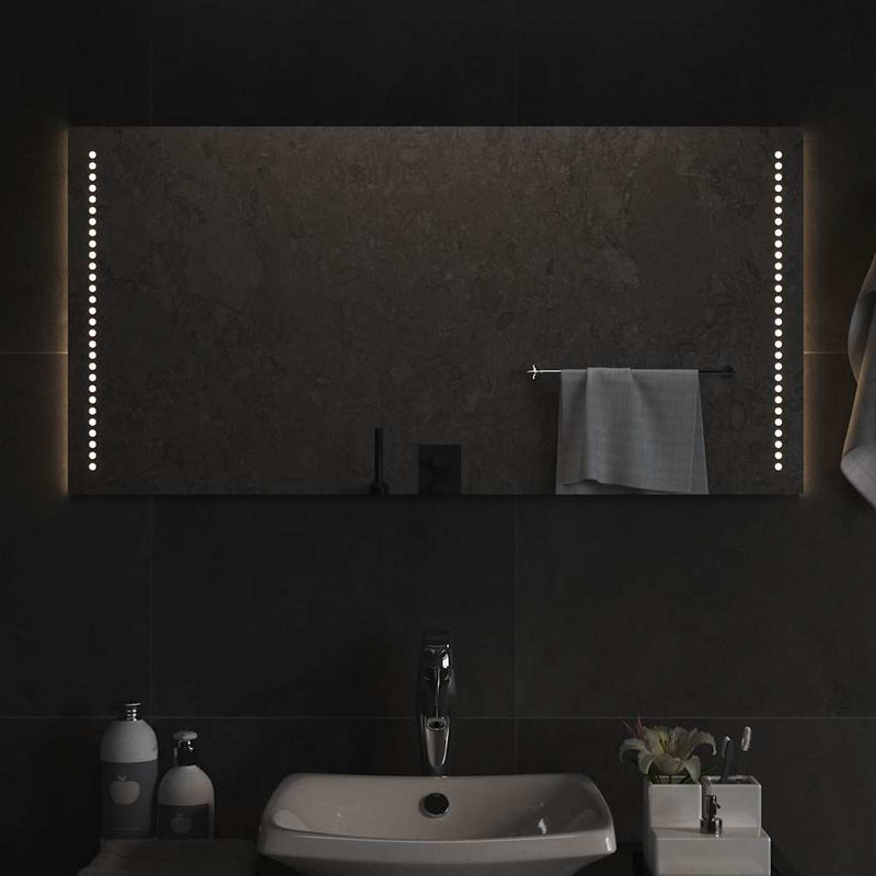 Vidaxl badkamerspiegel led 100x50 cm