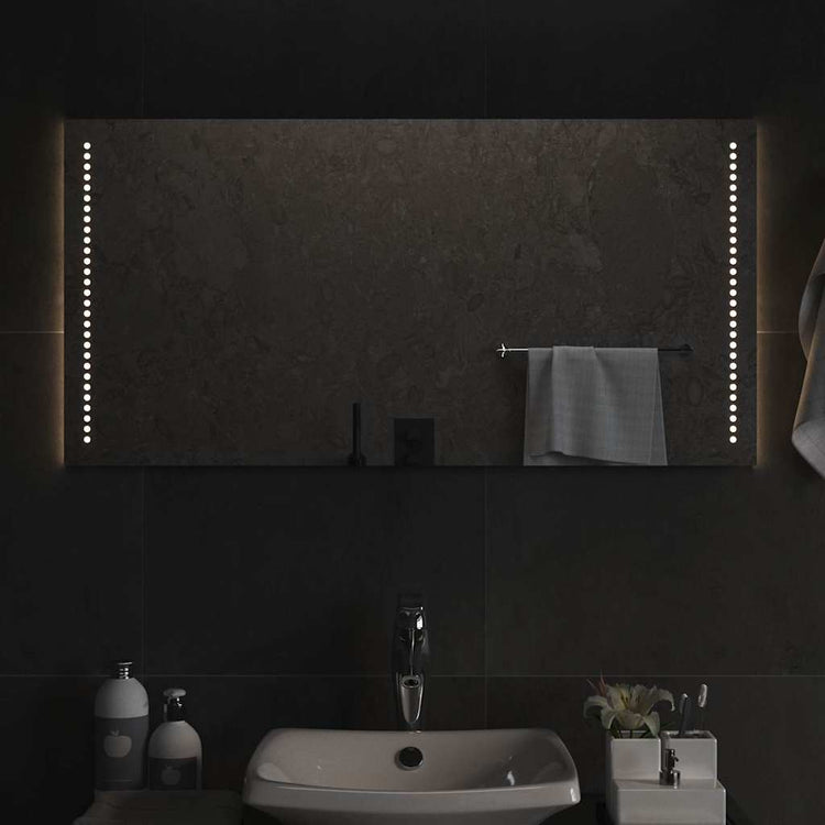 Vidaxl badkamerspiegel led 100x50 cm