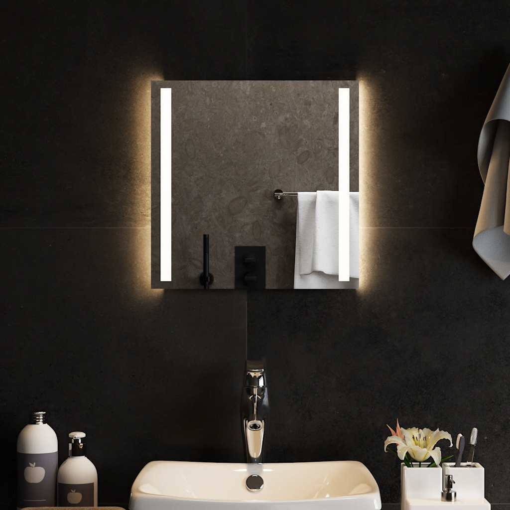 Vidaxl badkamerspiegel led 40x40 cm