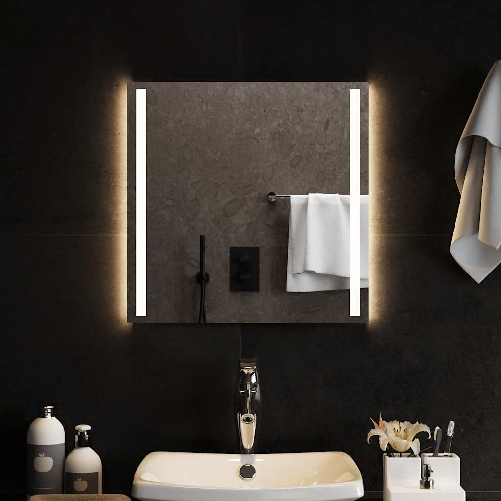 Vidaxl badkamerspiegel led 50x50 cm