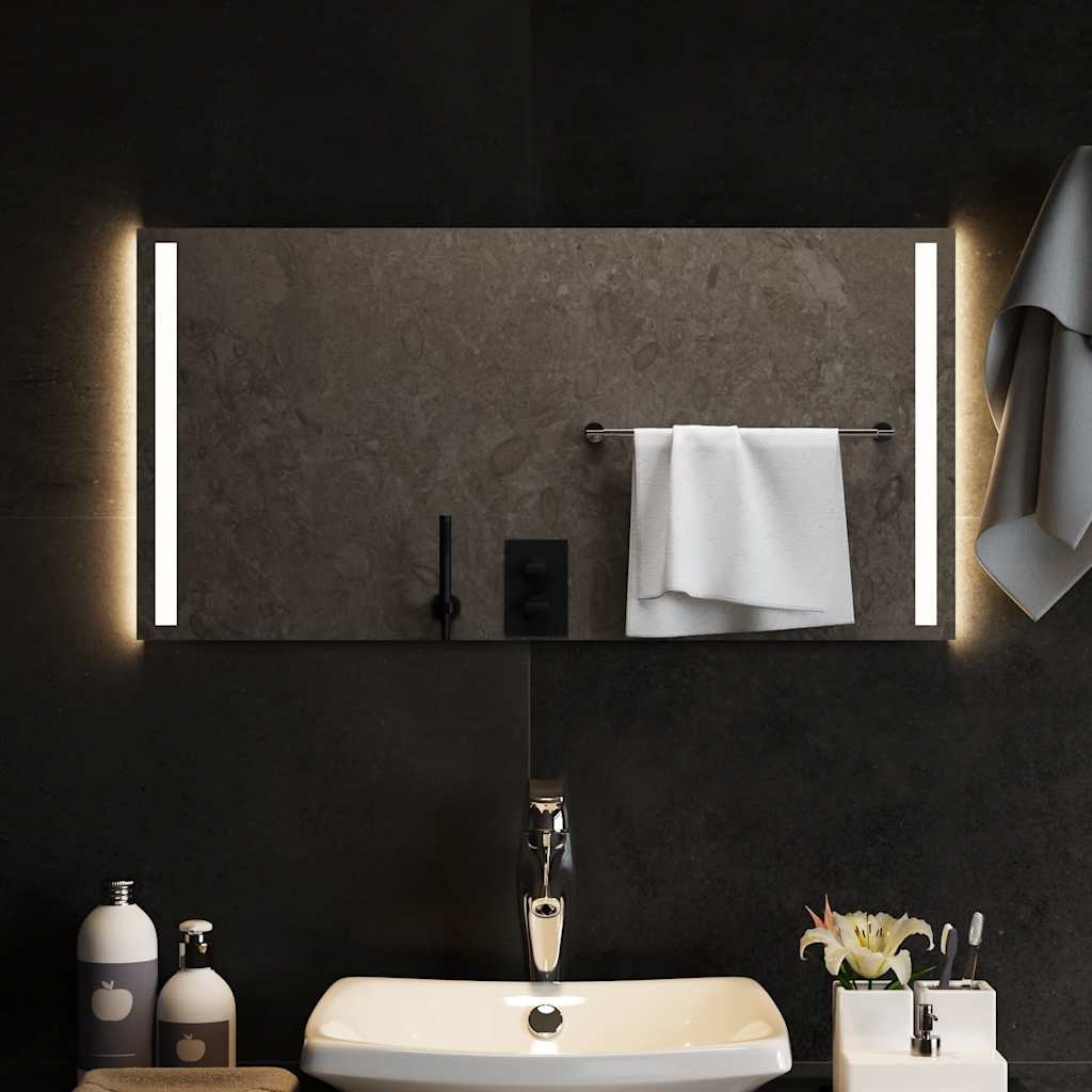Vidaxl badkamerspiegel led 80x40 cm