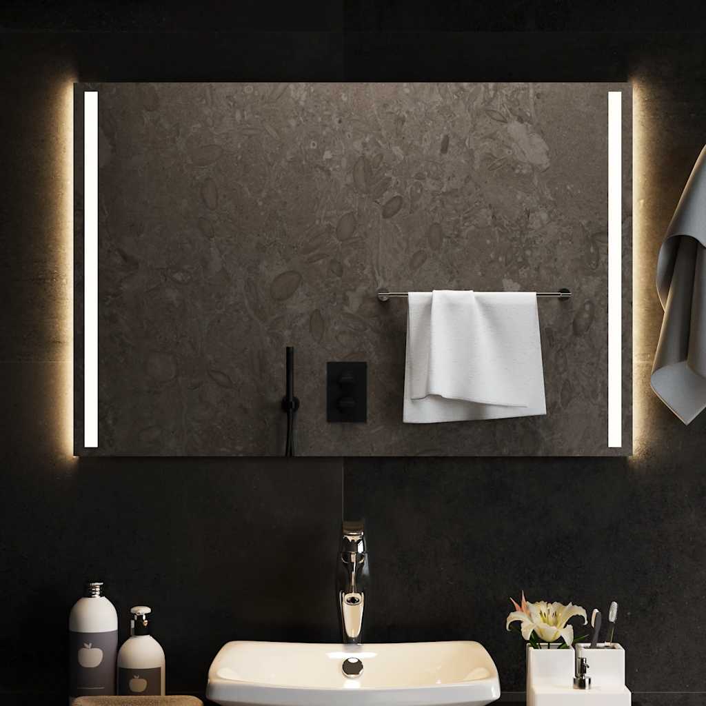 Vidaxl badkamerspiegel led 90x60 cm